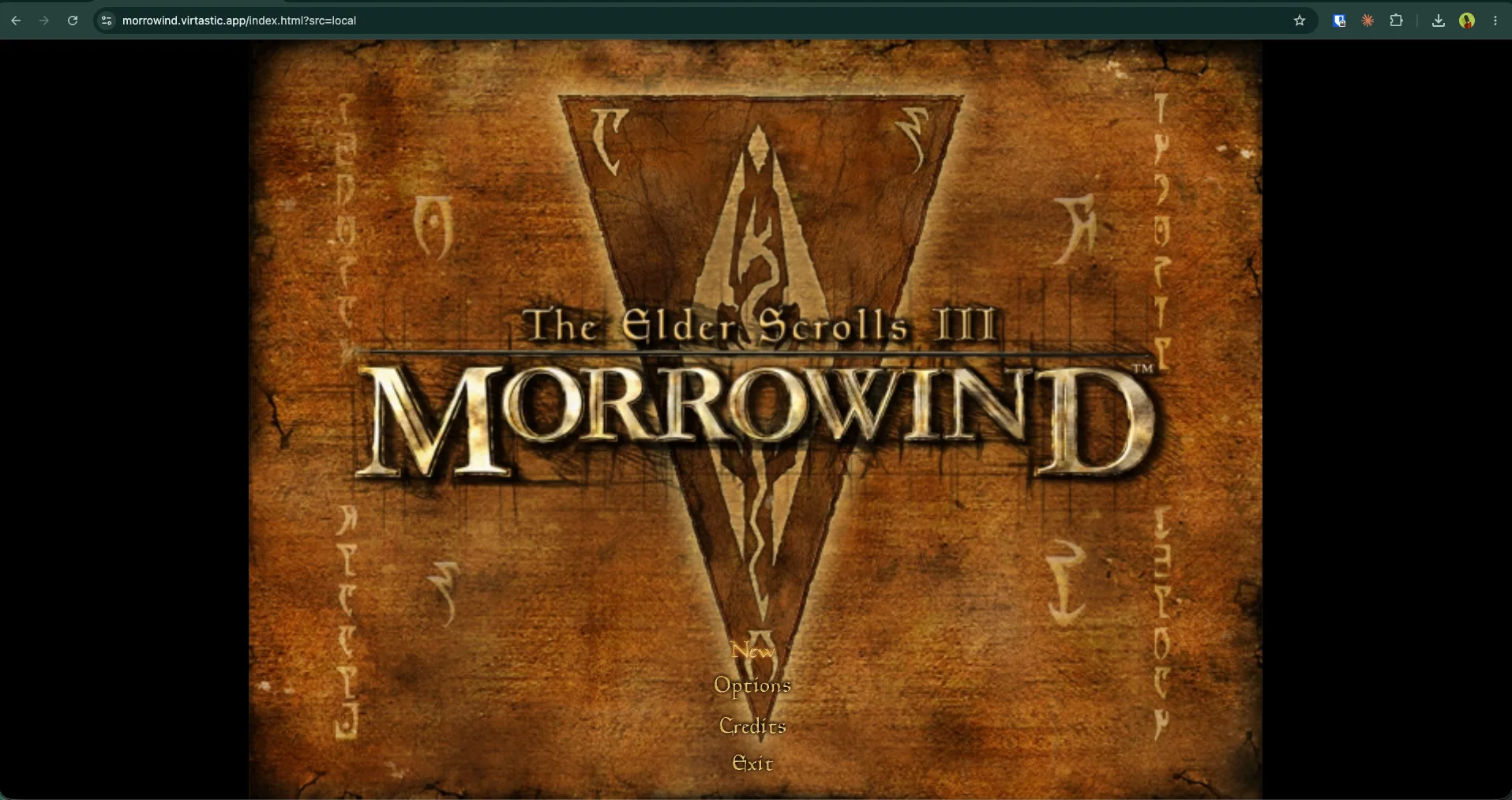 OpenMW running in a browser